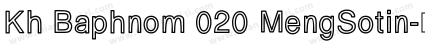 Kh Baphnom 020 MengSotin字体转换